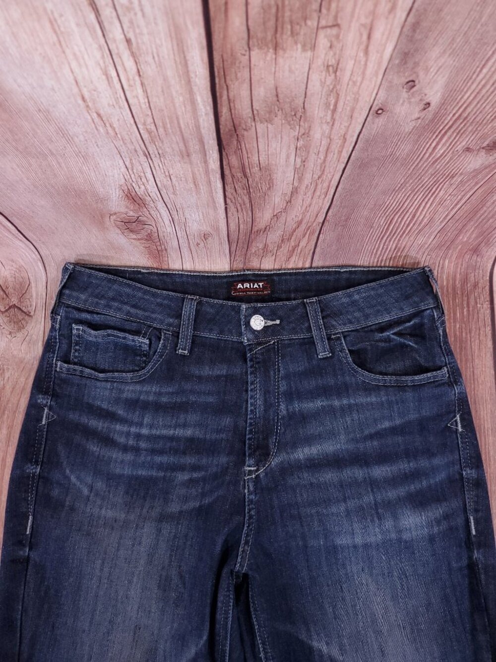 Ariat Chimayo Collection High Rise Flare Jeans Womens 31R Extreme Bell Bottom - Picture 3 of 16